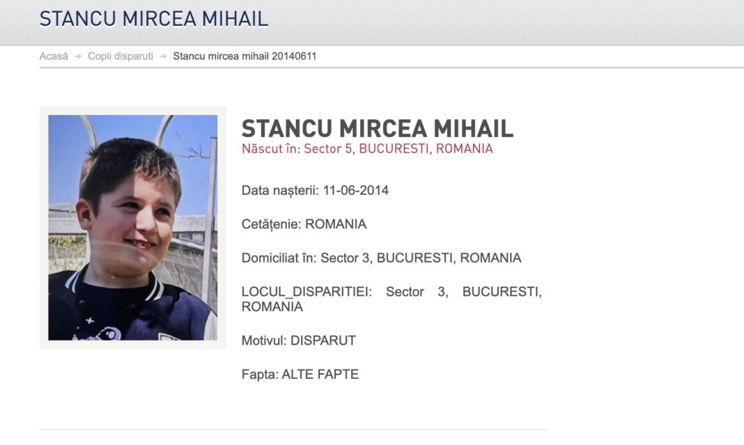 Poliția Capitalei, mesaj de alertă: Un copil de 11 ani a dispărut, în Sectorul 3