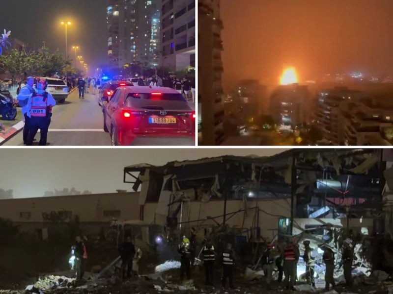 Rachetele iraniene au lovit violent centrul Israelului. Un crater imens s-a format lângă o școală din orașul Petah Tikva