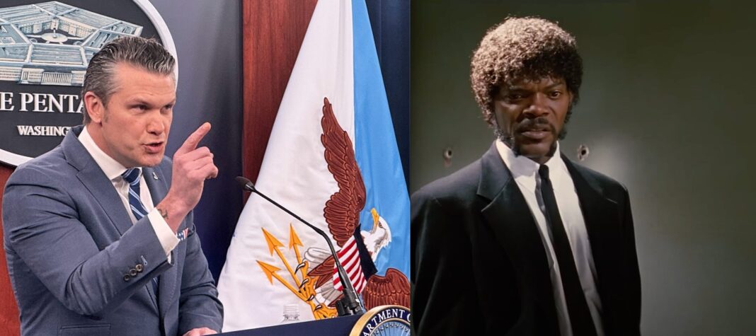 Secretarul american al Apărării, Pete Hegseth, a citat un verset biblic fals din filmul „Pulp Fiction” la slujba de rugăciune de la Pentagon