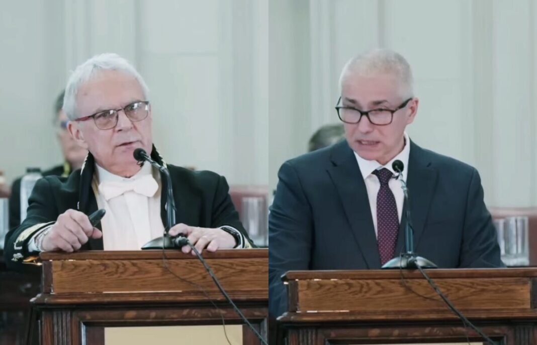 „Un pic de decență ar fi fost mai potrivită” – avertizează Marius Andruh, după ce singurul ministru acuzat de plagiat a ținut un discurs la aniversarea Academiei Române