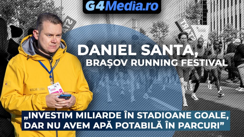 VIDEO |„Alergarea nu mai e un sport de nișă”, spune Daniel Santa, organizator Brașov Running Festival / De la „nebunii orașului” la fenomenul care vindecă societatea