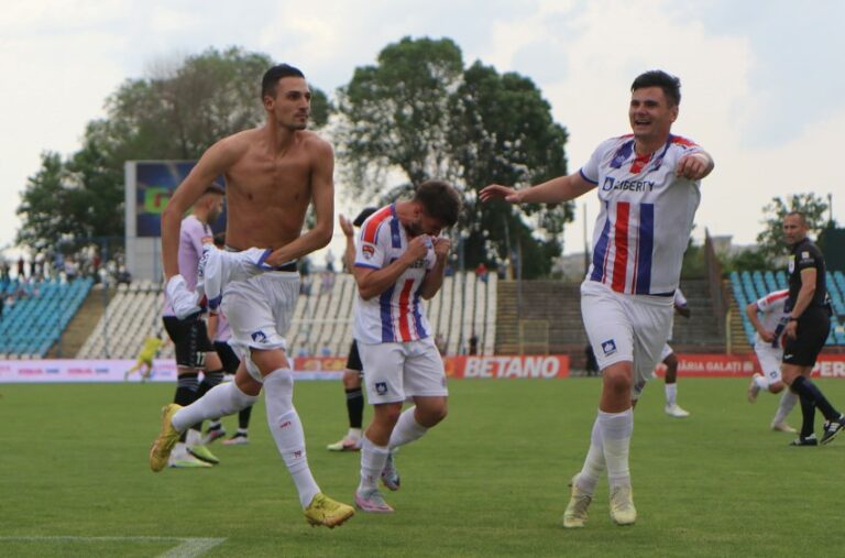 VIDEO. Oțelul Galați câștigă la limită cu UTA și obține puncte vitale în play-out