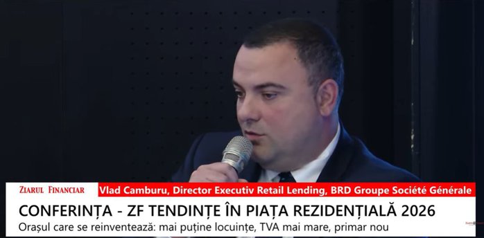 Vlad Camburu, BRD: Cererea de credite ipotecare a încetinit în T1/2026, după avansul accelerat din 2025