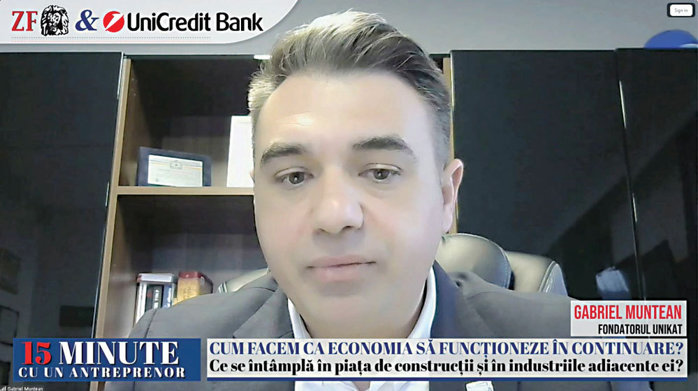 ZF 15 minute cu un antreprenor. Gabriel Muntean, fondatorul Unikat, producător de tâmplărie: Criza petrolului nu ne afectează doar pe partea de transport, ci şi pe zona de producţie. Profilurile din PVC sunt produse din derivate de petrol. Ne aşteptăm la scumpiri