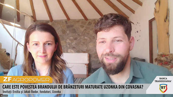 ZF Agropower. Soţii Jakab şi Emilia Bodor au pornit de la opt vaci şi terenul moştenit de la bunici, în Ozunca-Băi: s-au mutat de la oraş şi au făcut Uzonka, brand sub care produc brânzeturi maturate, iar acum construiesc un tiny house pentru a atrage turişti în Covasna