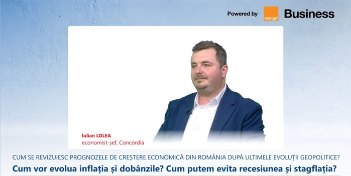 ZF Live. Iulian Lolea, economist-şef, Concordia: Mă aştept la o creştere economică de 0,4% - 0,5% anul acesta într-un scenariu median. Un scenariu bun ar fi cu o creştere de 0,7% - 0,8%. Mediul de business este îngrijorat cel mai mult de scăderea consumului