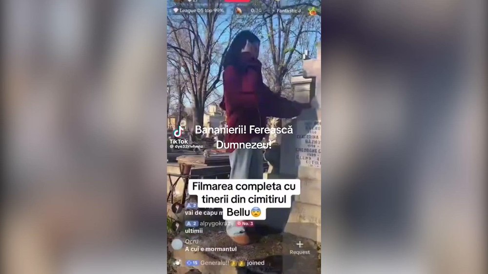 Control judiciar pentru tinerii care au dansat și simulat că fac sex pe mormintele din Cimititul Bellu