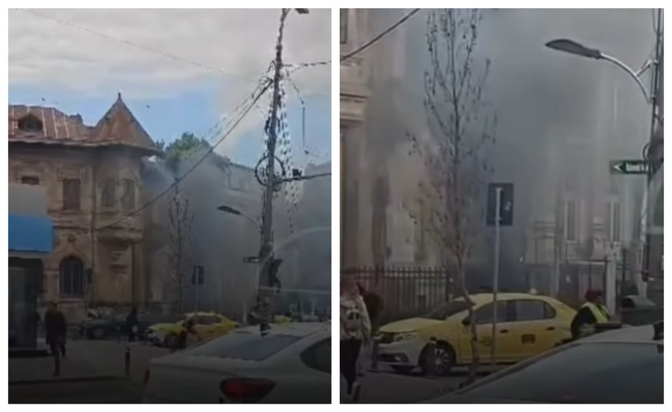 Incendiu la Piața Romană, în Capitală: ard cabluri electrice în subteran, semafoarele nu funcționează
