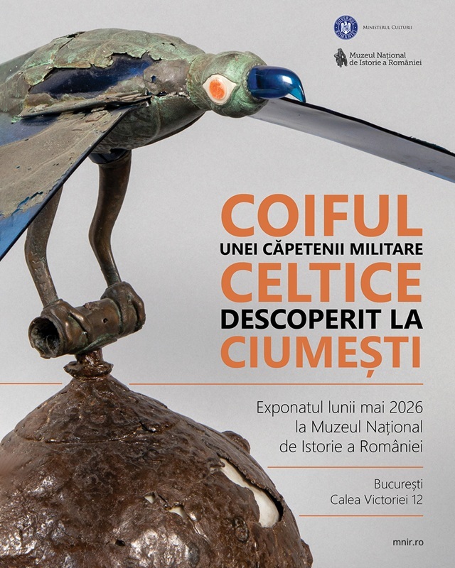 NEWS.ro: Coiful unei căpetenii militare celtice, descoperit la Ciumeşti, exponatul lunii mai la Muzeul Naţional de Istorie a României