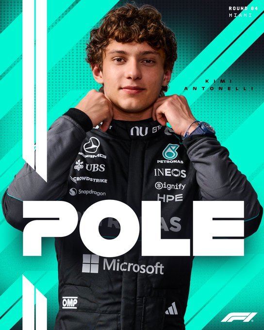 NEWS.ro: Formula 1: Kimi Antonelli va pleca din pole-position la Marele Premiu de la Miami