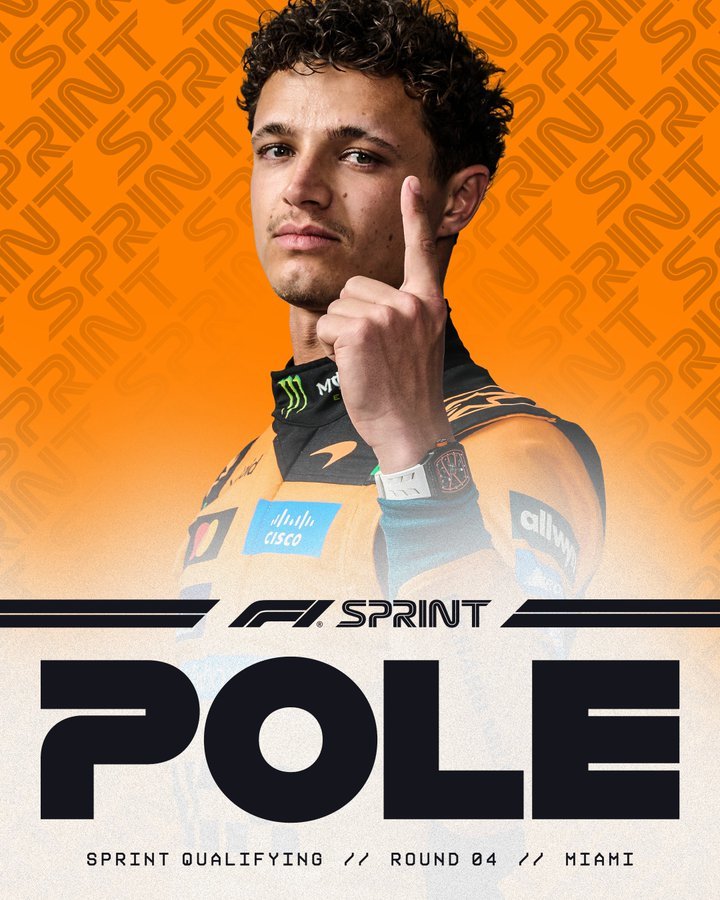NEWS.ro: Formula 1: Lando Norris va pleca din pole position la cursa sprint de la Grand Prix-ul de la Miami