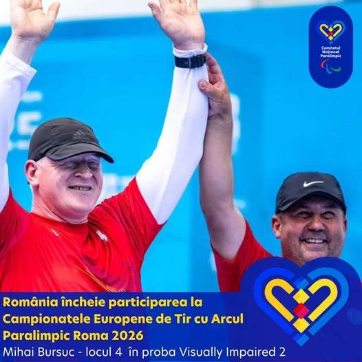 NEWS.ro: Mihai Bursuc, locul 4 la Campionatele Europene de Para Tir cu Arcul Roma 2026