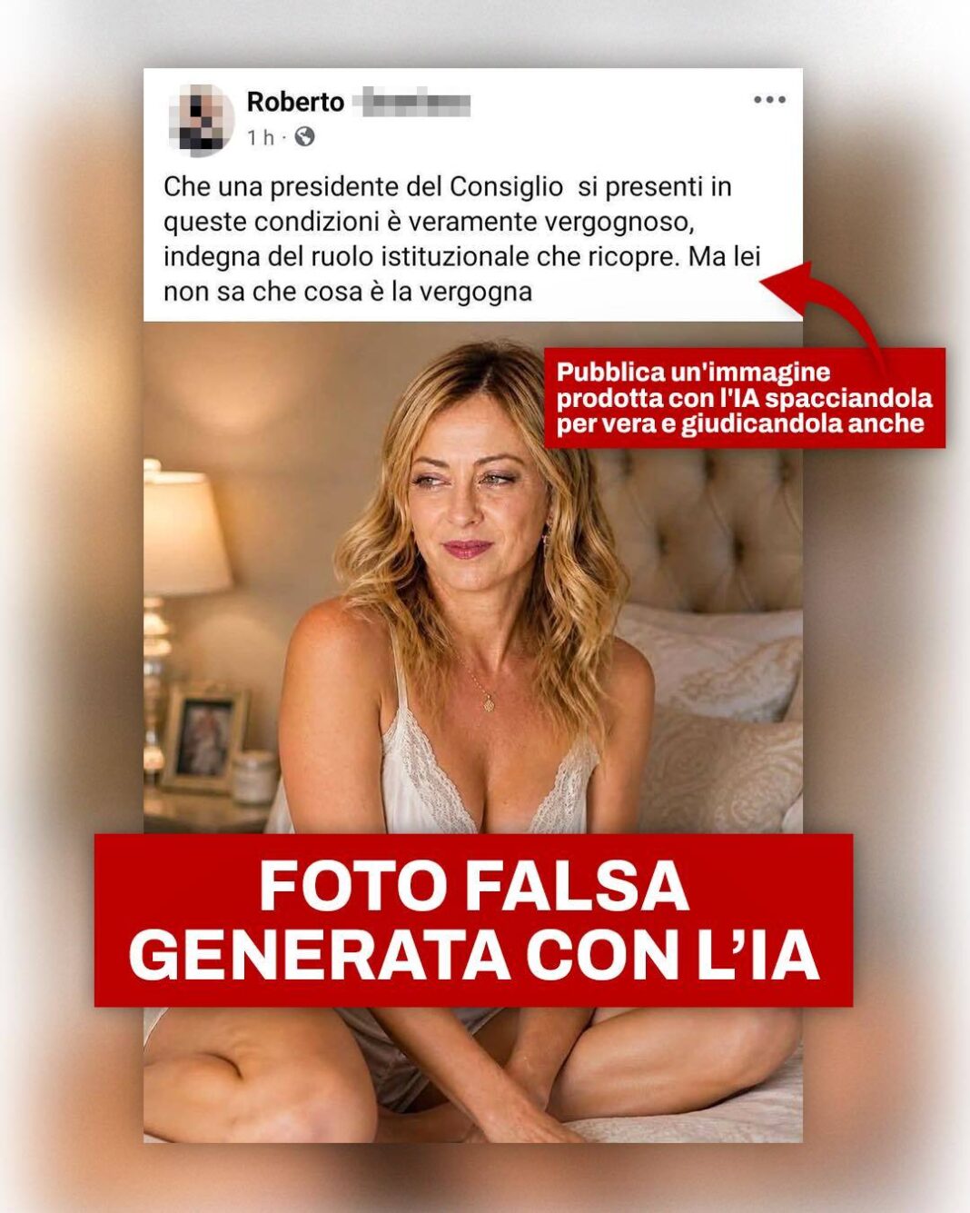 NEWS.ro: O imagine cu Giorgia Meloni în lenjerie intimă, generată de AI, s-a viralizat. Premierul italian reacţionează cu umor: „Trebuie să recunosc că, oricine le-ar fi creat, m-a făcut să arăt mult mai bine”