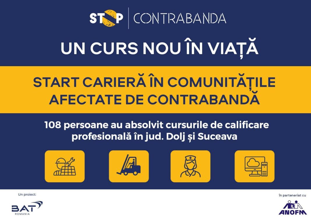 NEWS.ro: Un curs nou în viaţă pentru comunităţile vulnerabile:
108 persoane calificate în prima serie a programului ANOFM – BAT România, dedicat comunităţilor afectate de contrabandă