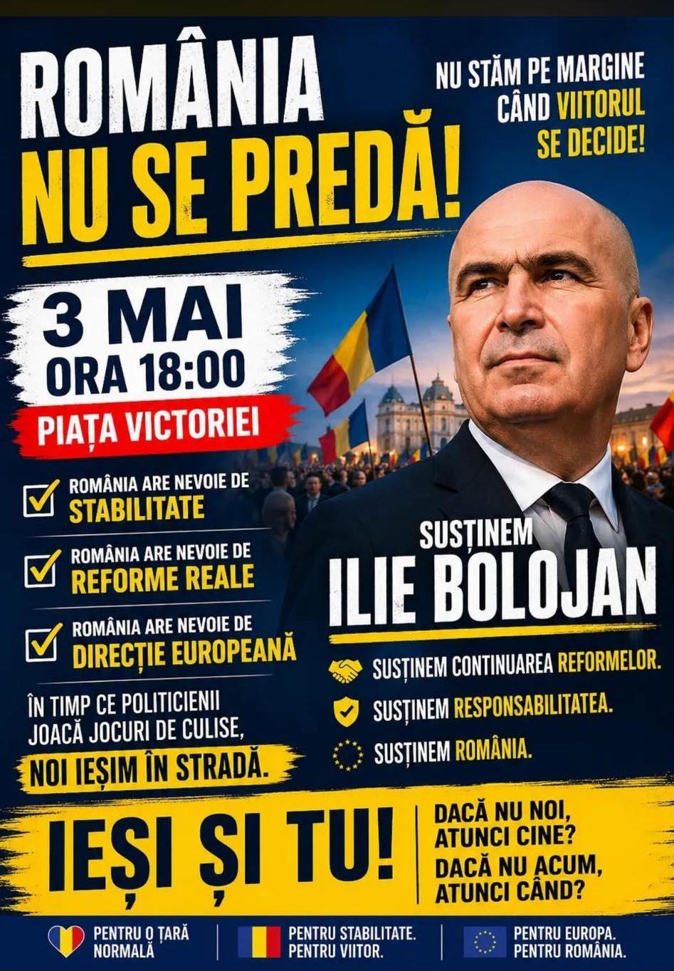 NEWS.ro: UPDATE - Sute de persoane cu opţiuni pro-europene, în Piaţa Victoriei/ Unii îl susţin pe Ilie Bolojan, alţii susţin ideea că în România trebuie făcută „curăţenie”, iar ţara să-şi păstreze parcursul pro-european/ Miting pro-Bolojan şi la Oradea