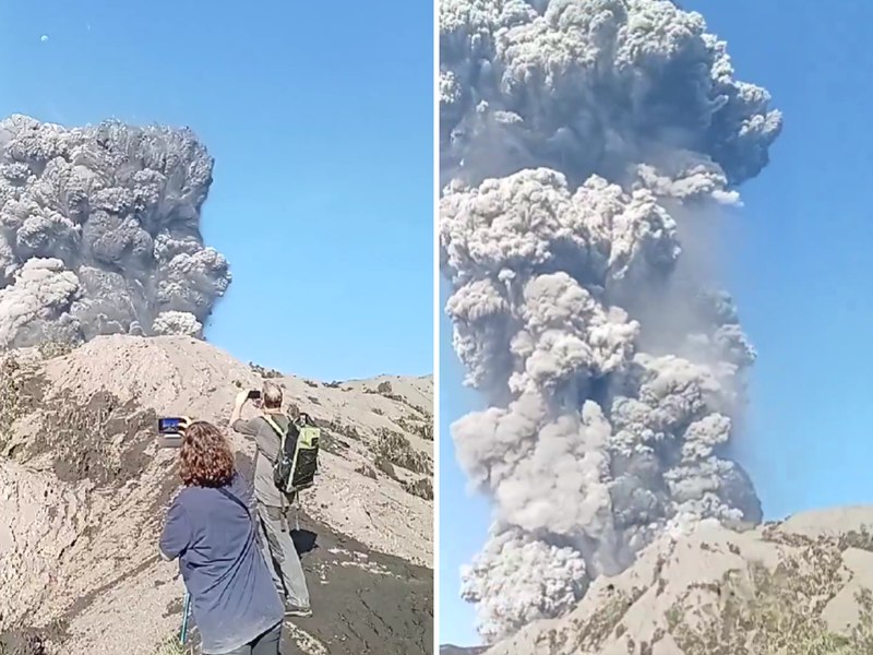 Un vulcan a erupt în Indonezia: trei persoane au murit, iar altele au rămas blocate pe munte