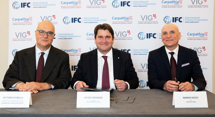 Vienna Insurance Group aduce Banca Mondială la masa pensiilor private din România prin vânzarea unei participaţii de 10% din Carpathia Pensii, al patrulea cel mai mare administrator de pensii private, cu peste un milion de clienţi