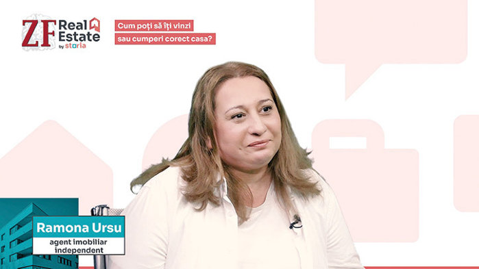 ZF Real Estate by Storia. Ramona Ursu, agent imobiliar independent: „Dacă în două săptămâni nu ai vizionări, preţul nu este corect“. În piaţa actuală, cumpărătorii sunt mai precauţi, dar bine informaţi, iar vânzătorii sunt uneori tentaţi să intre în piaţă cu preţuri supraevaluate