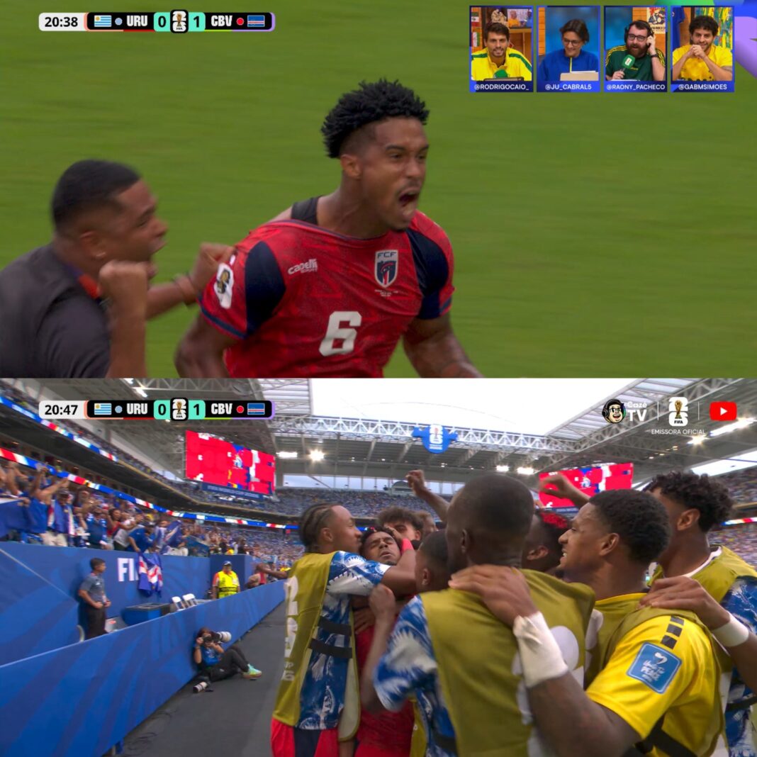 NEWS.ro: Capul Verde a reuşit primul gol din istoria sa la Cupa Mondială / Mama lui Vozinha, prezentă la meciul cu Uruguay de la Miami - VIDEO