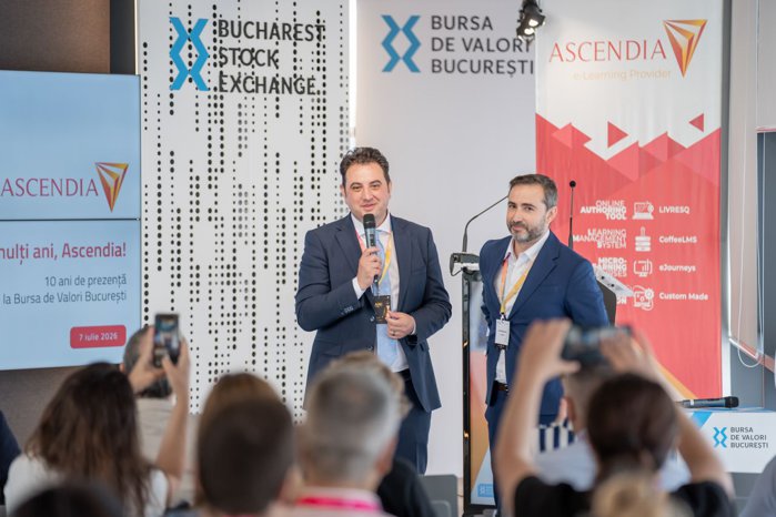 Ascendia împlineşte 10 ani de la listarea la Bursa de Valori şi anunţă un plan ambiţios de creştere de zece ori a cifrei de afaceri, până la 445 milioane de lei