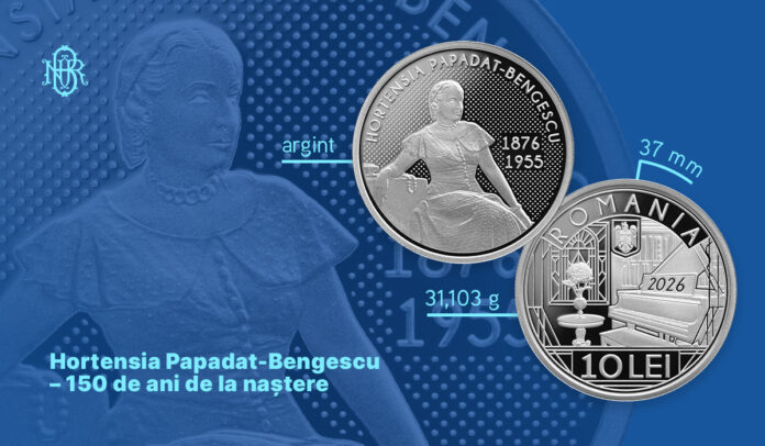 BNR marchează 150 de ani de la nașterea Hortensiei Papadat-Bengescu cu o monedă de colecție din argint