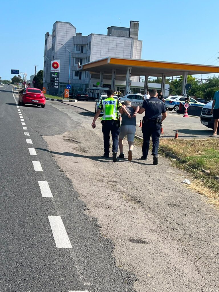 FOTO Cetățean sirian căutat în baza unui mandat european de arestare, prins în Mangalia după ce a fugit de la o percheziție în Ilfov sărind de la etajul doi