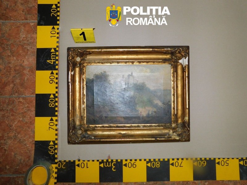 Tablouri de peste 90.000 de euro, furate din Italia și descoperite în Constanța. Patru români, în vizorul anchetatorilor