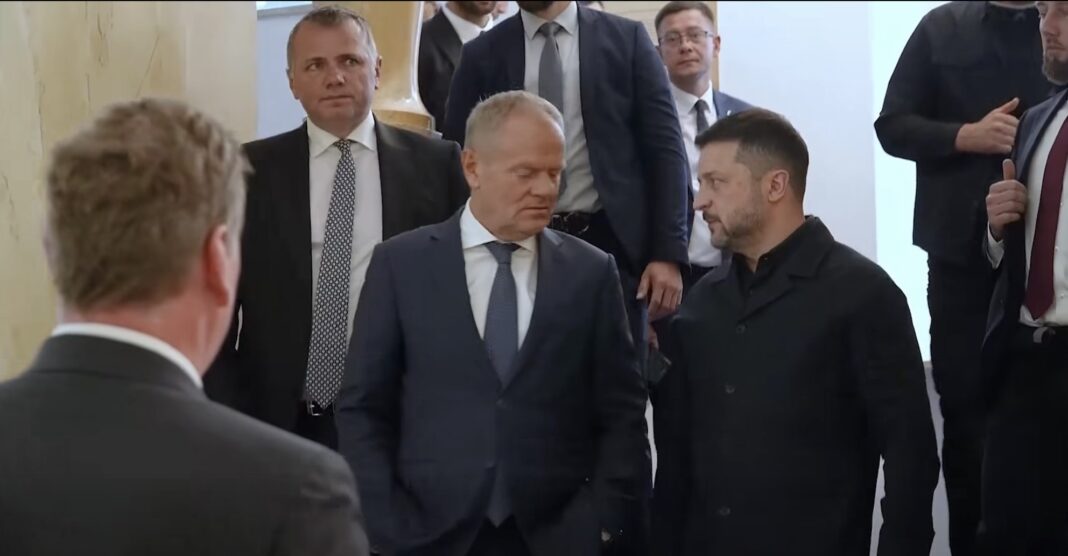 Zelenski și Tusk au început discuțiile din Polonia. Cooperarea în domeniul apărării și relațiile bilaterale, pe agenda întâlnirii