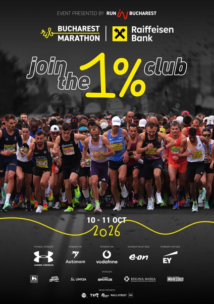 Bucureștiul aleargă din nou: cea de-a 19-a ediție a Raiffeisen Bank Bucharest Marathon aduce sportul, comunitatea și energia orașului  în prim-plan