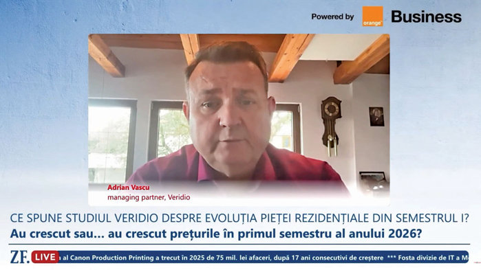 Adrian Vascu, fondator şi CEO, Veridio: Preţurile mediane ale apartamentelor au stagnat în primul semestru