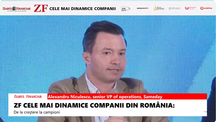 Alexandru Niculescu, Sameday: Pregătim integrarea reţelelor Sameday şi Cargus pentru 2027. Până atunci, cele două companii vor opera separat în sezonul de vârf