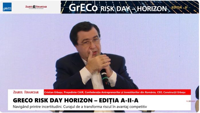 Cristian Erbaşu, CEO Construcţii Erbaşu: În ultimii 6 ani, construcţiile au fost un motor pentru economie. Din păcate, acum, industria şi alte ramuri au făcut să fim la limită cu creşterea economiei