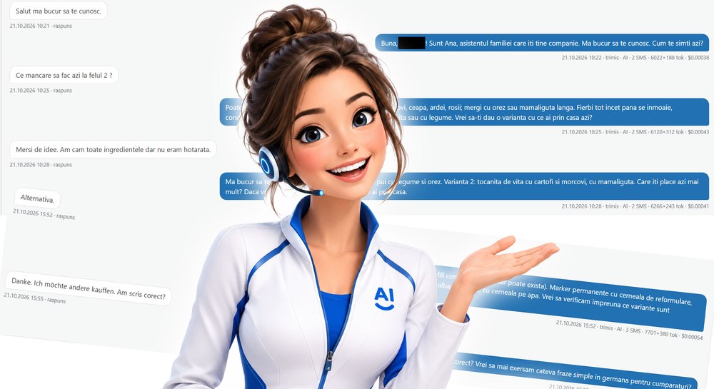 Cum un nepot tehnic și-a ajutat bunica atehnică să vorbească cu AI-ul prin SMS și să îi placă
