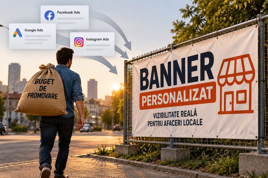 Economia ascunsă a gardului cu reclamă: de ce bugetele de promovare ale firmelor mici migrează înapoi în stradă