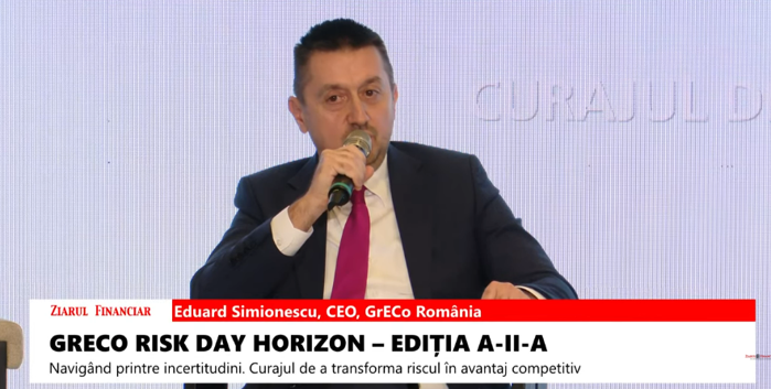 Eduard Simioneascu, CEO, GrECo România: Trebuie să facem disctincţie între frecvenţă şi severitate. Riscurile frecvent erodează profitabilitatea constructorului sau asigurătorului, dar problema esenţială este legată de riscurile severe
