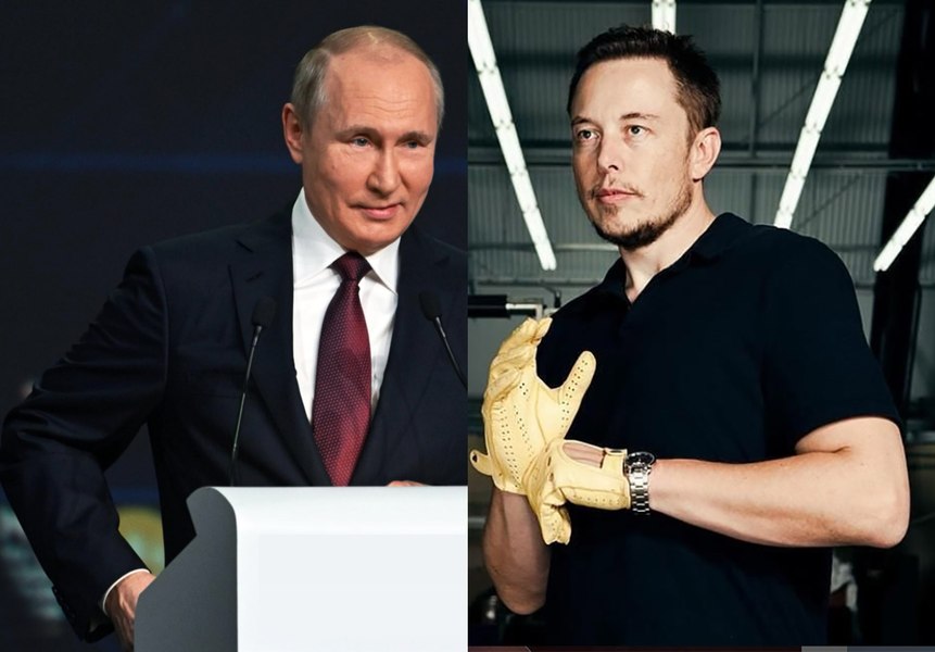 „Este un om genial”. Putin îl laudă pe Elon Musk. Kremlinul promovează propriul rival pentru Starlink