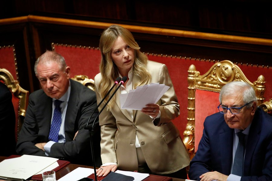 Giorgia Meloni a vorbit în parlamentul italian despre nevoia de a sprijini Ucraina: „Nu îmi lipsesc tancurile rusești”
