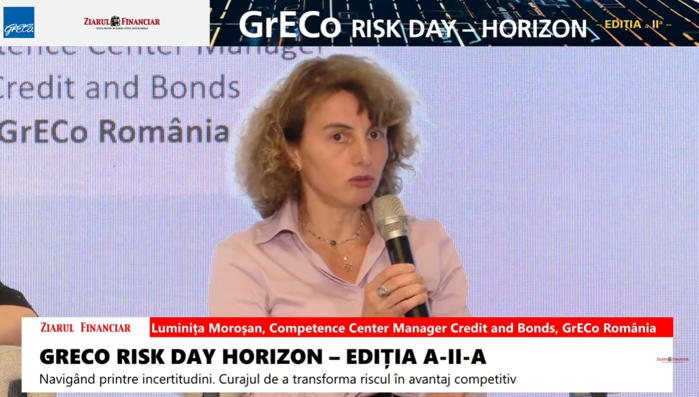 Luminiţa Moroşan, Competence Center Manager Credit and Bonds, GrECo România: România este prima ţară din UE vizavi de dependenţa companiilor private de creditul furnizor, undeva la 60-65%. Disciplina de plată nu este nici ea cea mai bună