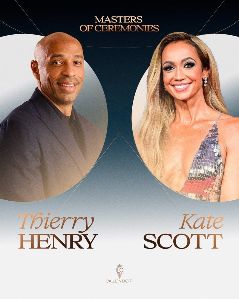 NEWS.ro: De la CBS la Balonul de Aur: Thierry Henry şi Kate Scott vor prezenta ceremonia de la Londra