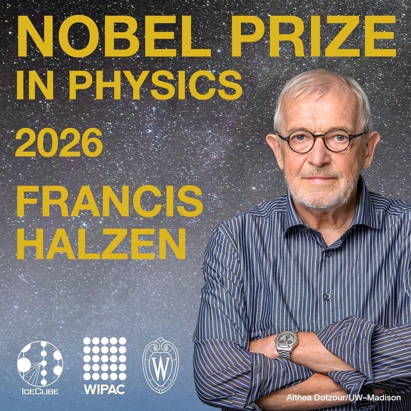 NEWS.ro: Francis Halzen, laureat cu Nobel în Fizică pe 2026: „Sper că acest lucru reflectă curajul deosebit al celor care mi s-au alăturat la începutul acestui proiect”