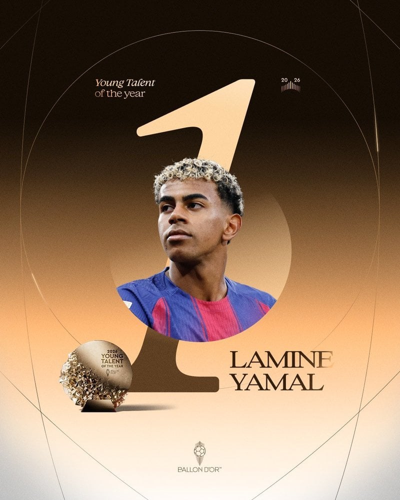 NEWS.ro: Lamine Yamal, desemnat pentru a treia oară consecutiv cel mai mai bun tânăr jucător la gala Balonul de Aur