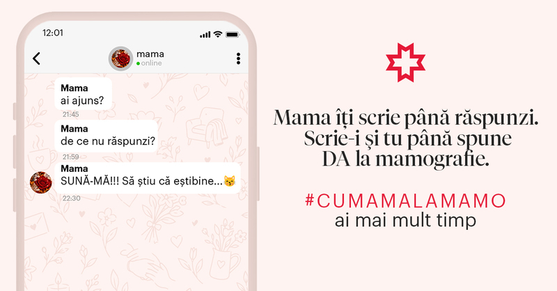 NEWS.ro: Mama te întreabă dacă ai mâncat. Tu ai întrebat-o când a făcut ultima mamografie? #CuMamaLaMamo