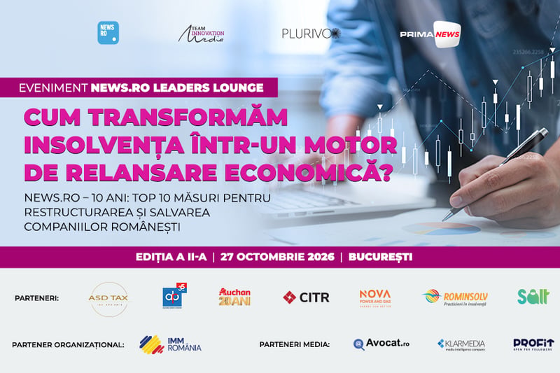 NEWS.ro: News.ro organizează al doilea eveniment after business din nou lansata serie LEADERS LOUNGE, cu tema 