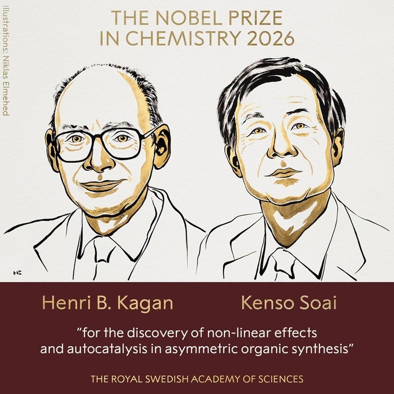 NEWS.ro: Premiul Nobel pentru Chimie pe 2026, acordat lui Henri B. Kagan şi Kenso Soai „pentru descoperirea efectelor neliniare şi a autocatalizei în sinteza organică asimetrică”/ VIDEO