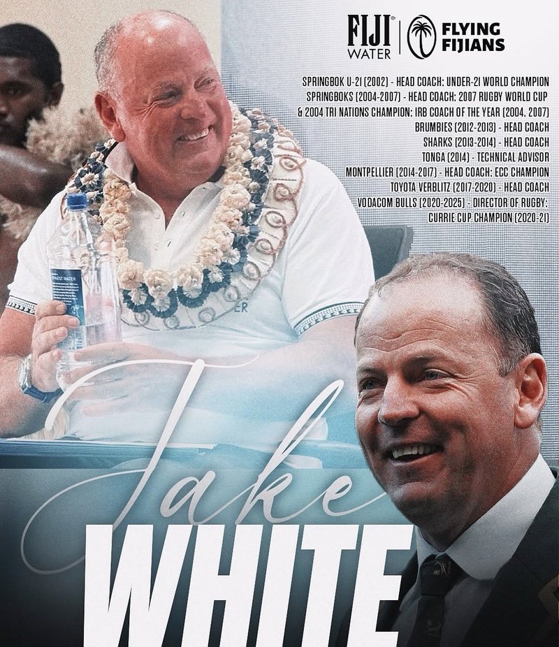 NEWS.ro: Rugby: Jake White, campion mondial cu Africa de Sud, a fost numit selecţioner al echipei din Fiji