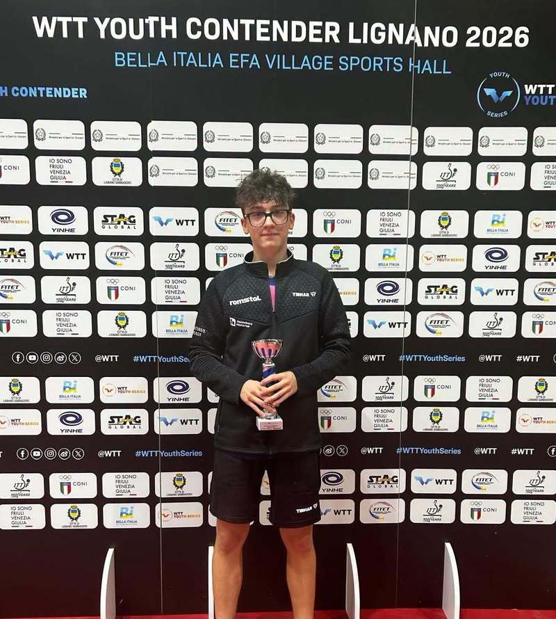 NEWS.ro: Tenis de masă: Bronz pentru Andrei Ţîbîrnă la WTT Youth Contender Lignano 2026