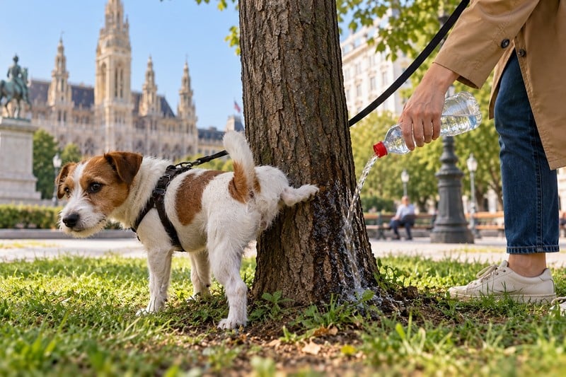 NEWS.ro: Veniţi cu o sticlă! Proprietarii de câini din Viena sunt rugaţi să clătească urina animalelor de pe copaci, pentru a împiedica corodarea scoarţei