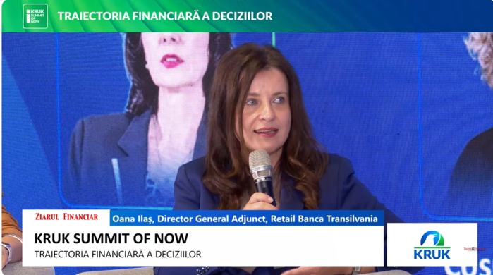Oana Ilaş, vicepreşedinte Banca Transilvania: Vedem o creştere a procentului de incluziune financiară, a bazei de clienţi de retail, şi în acelaşi timp diversificarea canalelor spre care se duc economiile