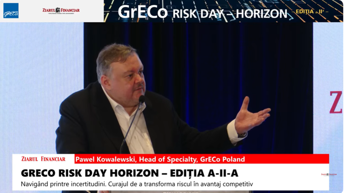 Pawel Kowalewski, Head of Specialty, GrECo Poland: În Europa Centrală şi de Est capacitatea globală disponibilă pentru asigurarea riscurile de război şi violenţă politică este de aproximativ 2 miliarde de dolari, aceasta fiind valoarea până la care un singur risc poate fi asigurat, inclusiv în România