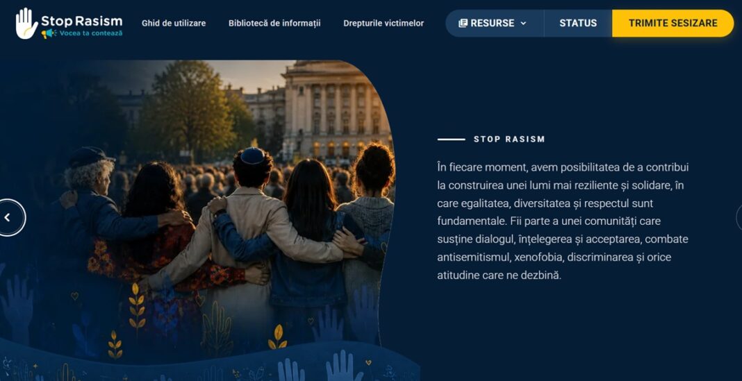 Platform Stop Rasism a devenit funcțională. Pot fi raportate incidentele antisemite, antirome și xenofobe de către victime sau martori ai manifestărilor de ură